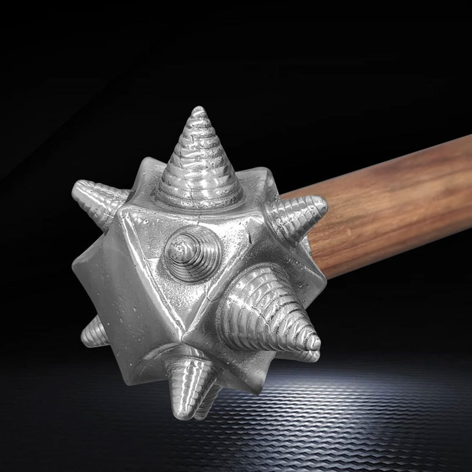 Martillo de bolas con púas de acero inoxidable, resistente, diseño único con púas, herramienta multifuncional para construcción, jardinería, decoración del hogar del coche