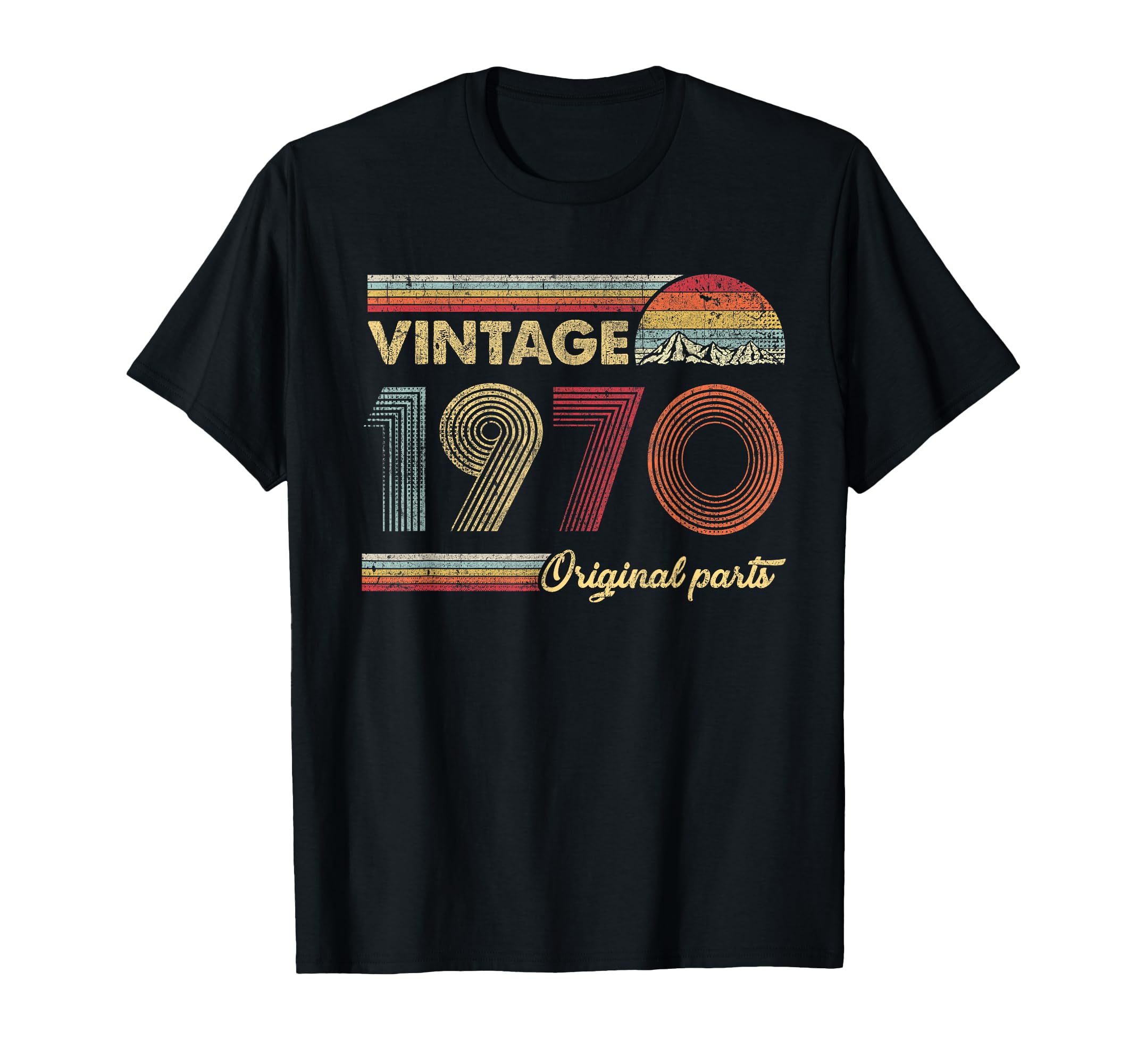 Retro Original Parts 50th Vintage 1970 Birthday T-Shirt Small