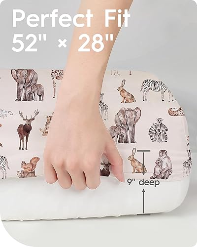 Miniatura 6 de Sábanas bajeras de cuna para bebé niño de alta calidad, para colchón de cuna estándar, sábana de punto de jersey ultrasuave, segura y acogedora,