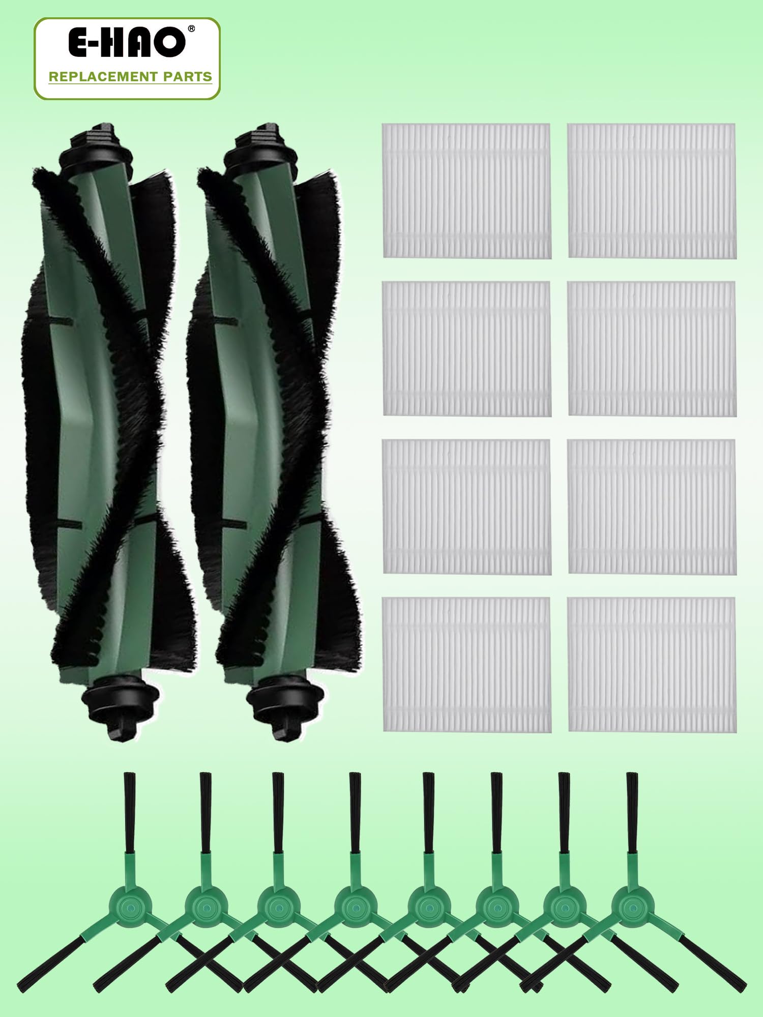 Set Di 8 Spazzole Laterali Di Ricambio Per Roomba 105, 205, 405, 505 – Kit Di Pezzi Di Ricambio Per Aspirapolvere Robot, Pulizia Efficace - 6