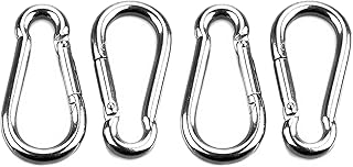 HONGCI M8 Heavy Duty Sun Shade Sail Fixing Kit for Garden Triangle and Square, Rectangle - 304 Stainless Steel Sun Shade Sail Fixing Hardware Accessories Kit (Fixing Kit a - 2x4x2) (Snap Hook x 4)