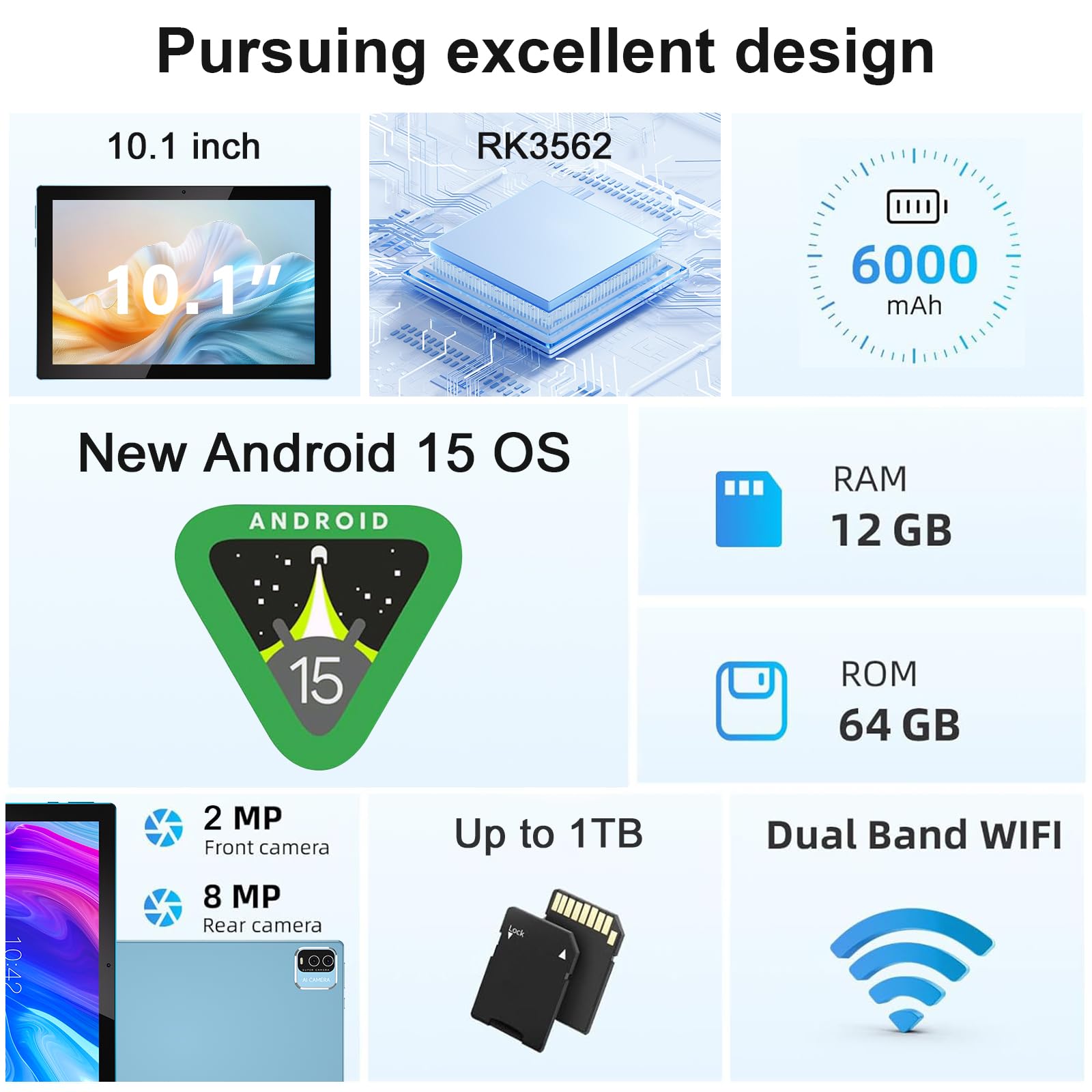 Amazon.co.jp: 10インチタブレット Androidタブレット 64GB 12GB RAM