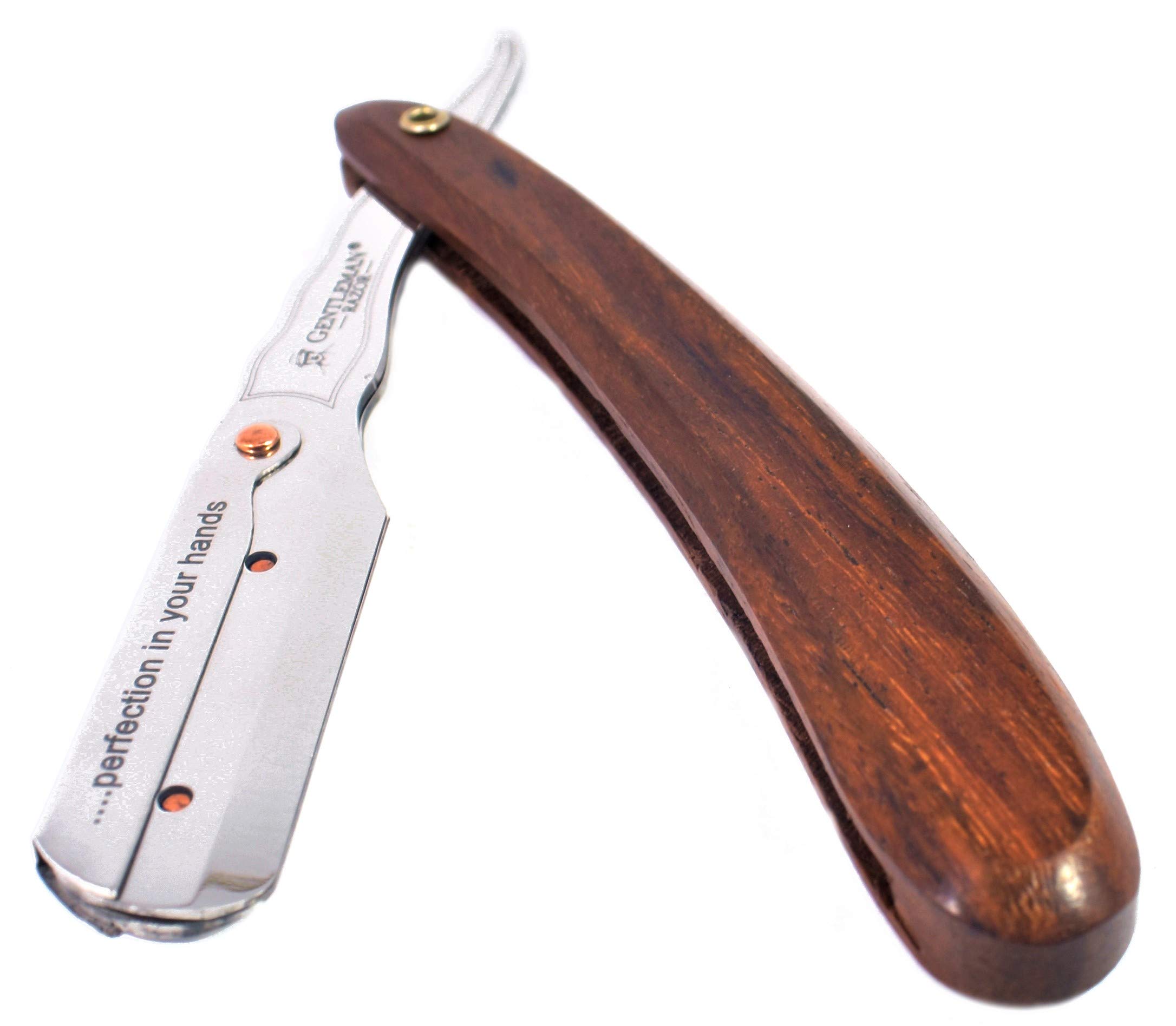 RT SHOP Gentleman The Wooden Handle Shaving Razor for Men With Inside 1 blade 1