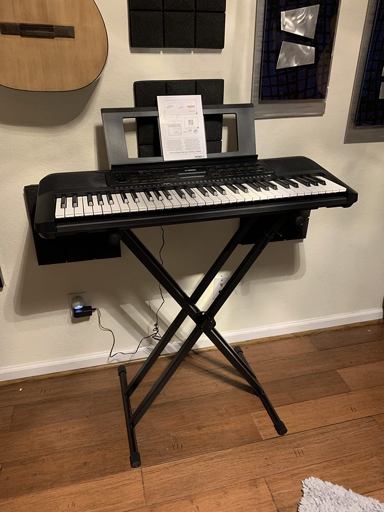 8/mo Finance Yamaha OEM PKBX2 DoubleBraced Adjustable XStyle Keyboard Stand Buy Now, Pay