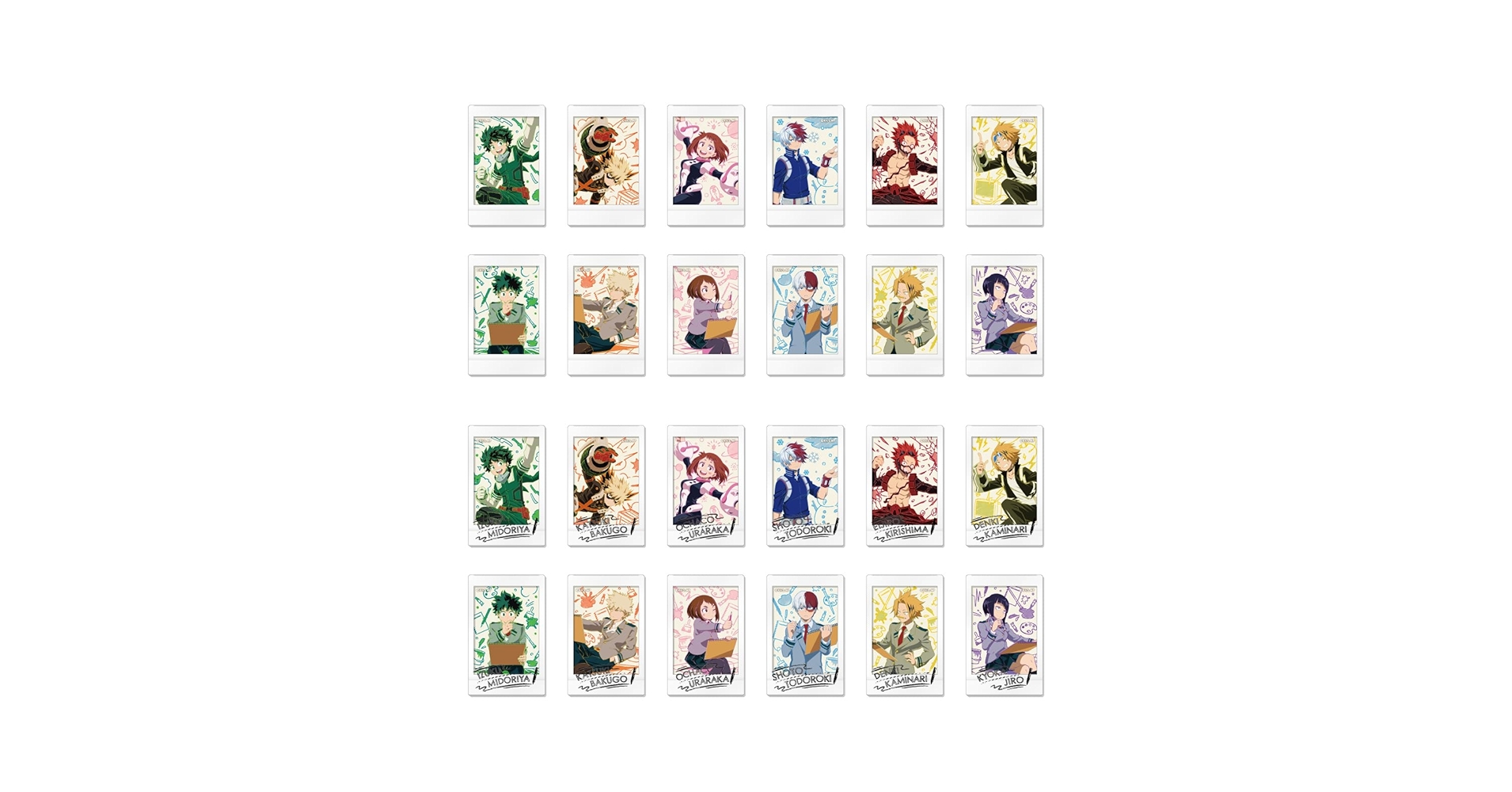 ヒロアカ キャラナップコレクション グッズ-ブロマイド】僕のヒーローアカデミア キャラナップ