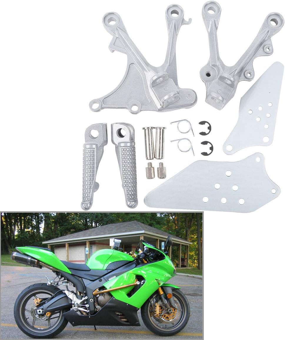 Front Rider Foot Pegs Bracket For Kawasaki ZX6R ZX6R 2005