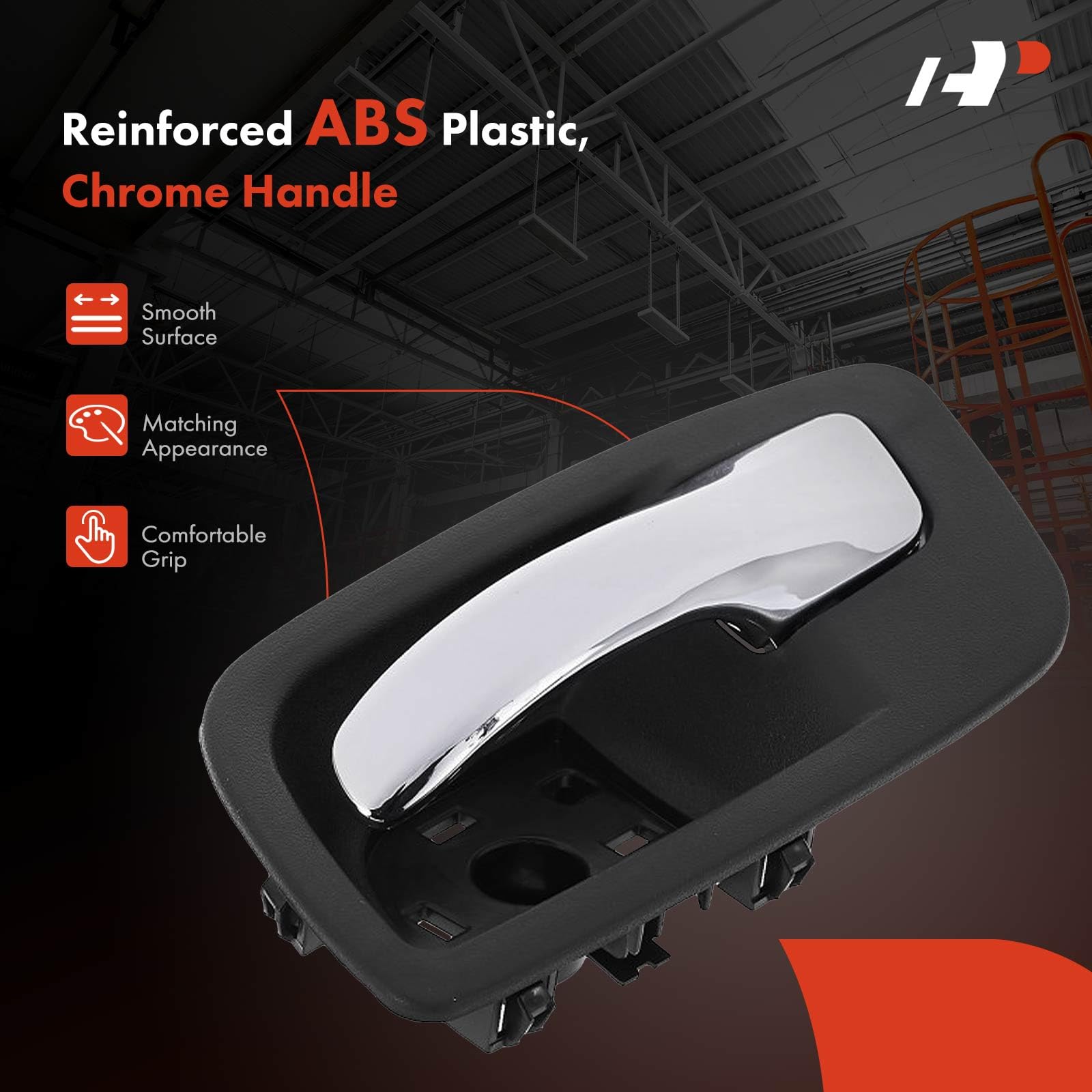 Charger Interior Door Handle; Rear Driver Side; Black and Chrome (11-14 Charger) - Free Shipping