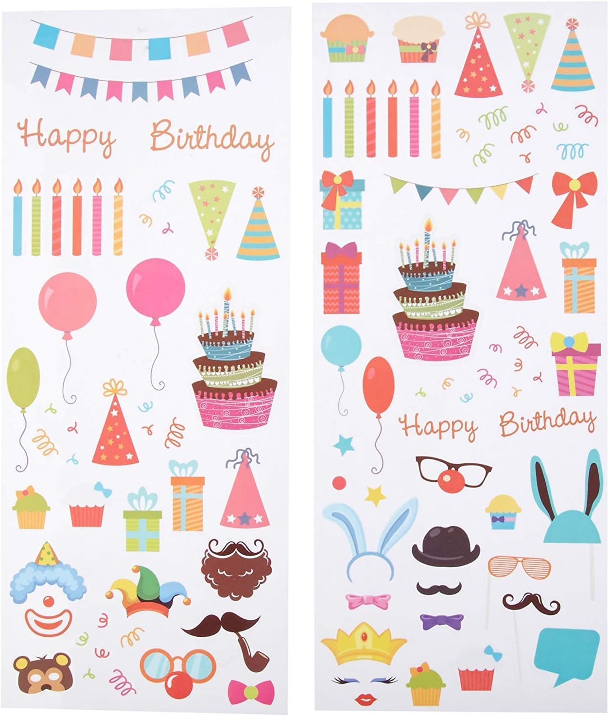 Zink Colorful & Decorative Sticker Sets for Instant Photo Projects - 9 Unique Sets (Wedding, Travel, Party, ABC, Love, Graduation, Baby) Compatible with Kodak, Lifeprint, Polaroid, HP, Canon, Fujifilm