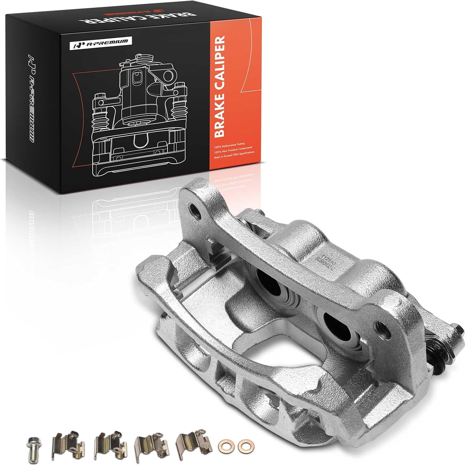 A-Premium Disc Brake Caliper Assembly with Bracket Compatible with Ram Vehicles - 2500 3500 2019-2024 - Rear Right Passenger Side