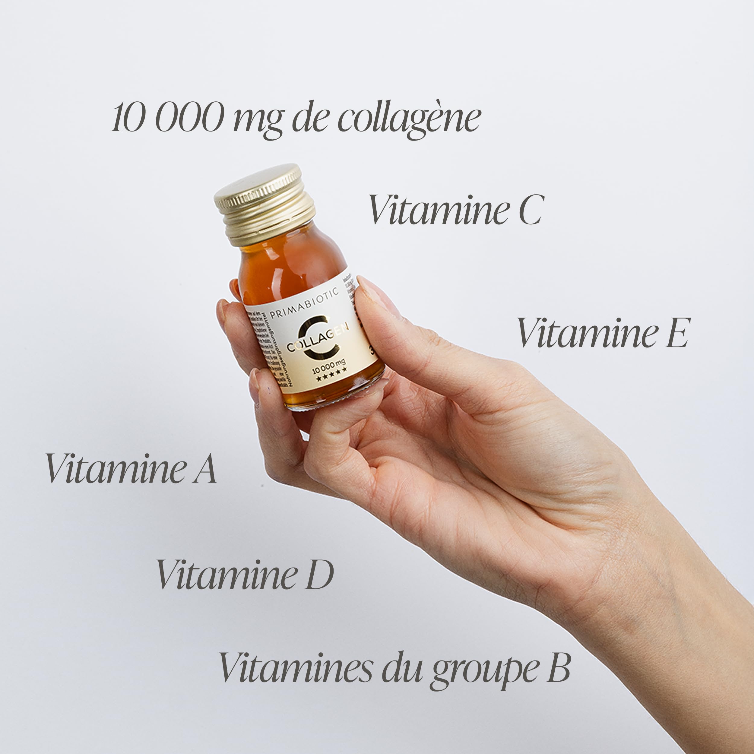 Collagène à Boire – Primabiotic Collagen 10 000 mg | 30 Flacons de 30 ml (900 ml) | Complément Boisson Premium pour la Beauté | Soutien pour la Peau, les Cheveux et les Articulations