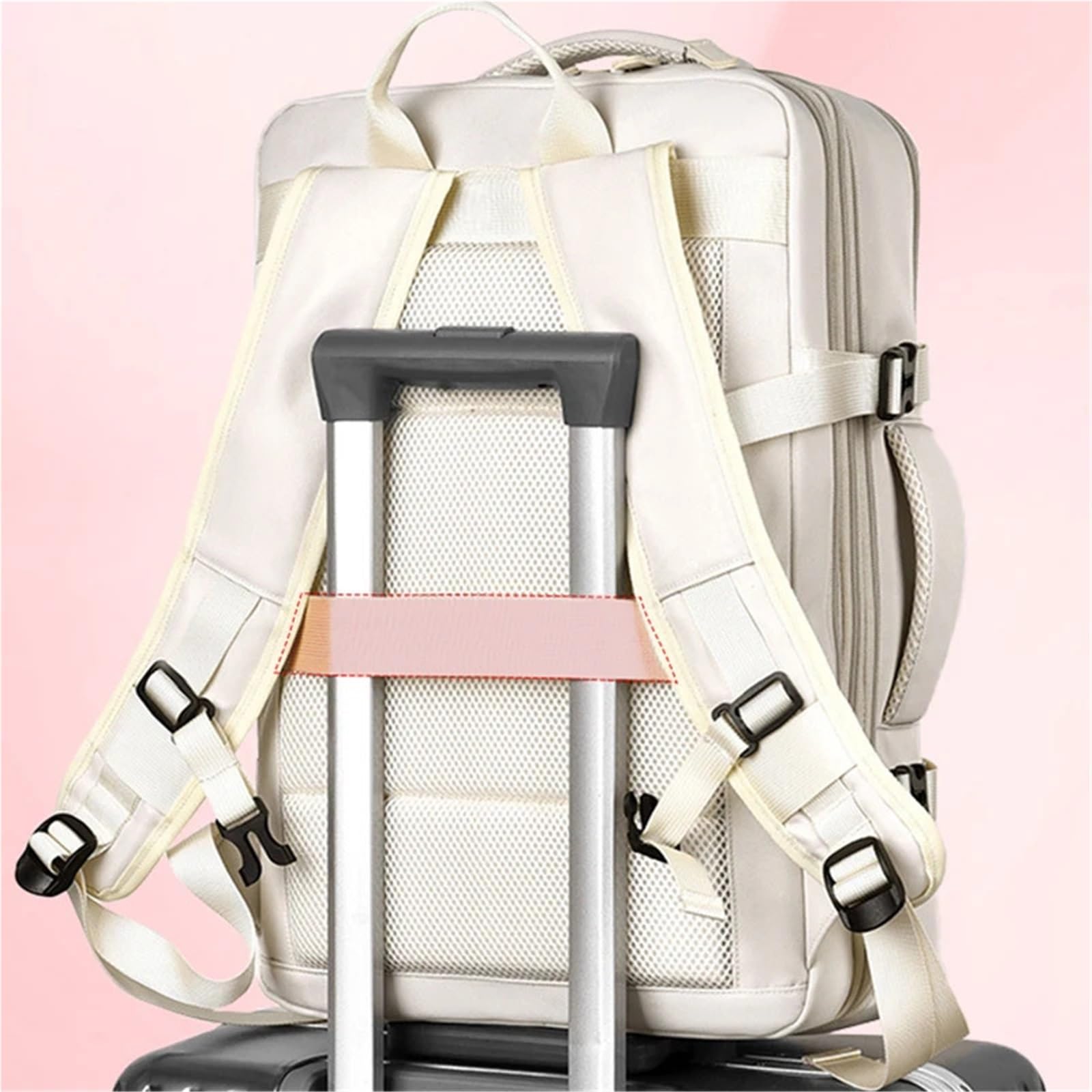 Handgepäck Rucksack Rucksack Damen Kabinenreiserucksack Laptoptasche Große Kapazität Handgepäck Rucksack Gepäck for Fluggesellschaft