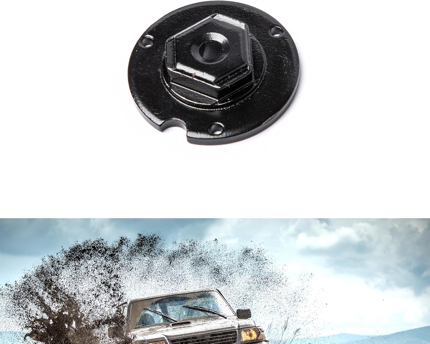 JINGEA OEM Rear View Mirror Bracket Windshield Button, 1 Pack, Compatible with Jeep, Ford, 2021 Mazda Vehicles, Bracket Have not Include Glue.