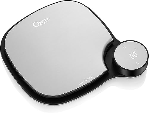 Miniatura 9 de Ozeri Báscula de cocina de acero inoxidable, 0.1 g (0.01 oz), tecnología de pesaje, color negro