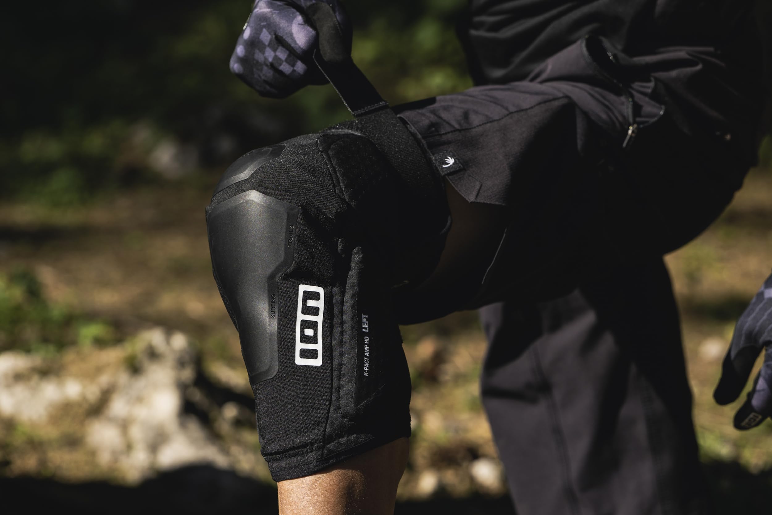 Ion K-Pact Amp HD Bicicletas Rodilleras Negro 2023: Talla: L