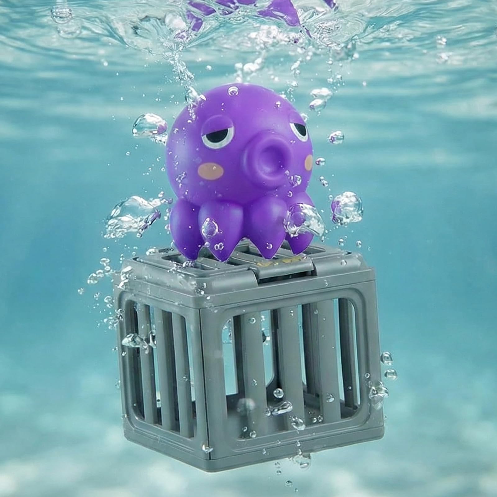 Underwater Dive Rescue Toys | Funscape Kids Pool Diving Toys | Pool Diving Treasure Hunt Game | Sinking Pool Swim Toy For Kids | Water Dive Set With Fish Box Floating Animals For Boys Girls — view 6