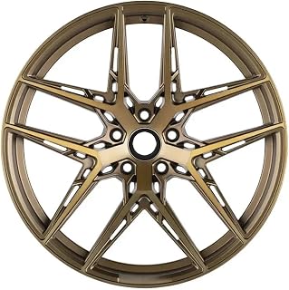 1pcs Auto Alloy Aluminium Wheel Rim 5x112 5x108 5x114.3 Rims 17 18 19 20 Inch Wheels Compatible For Golf Mk7(Gold 1pcs,22in.)
