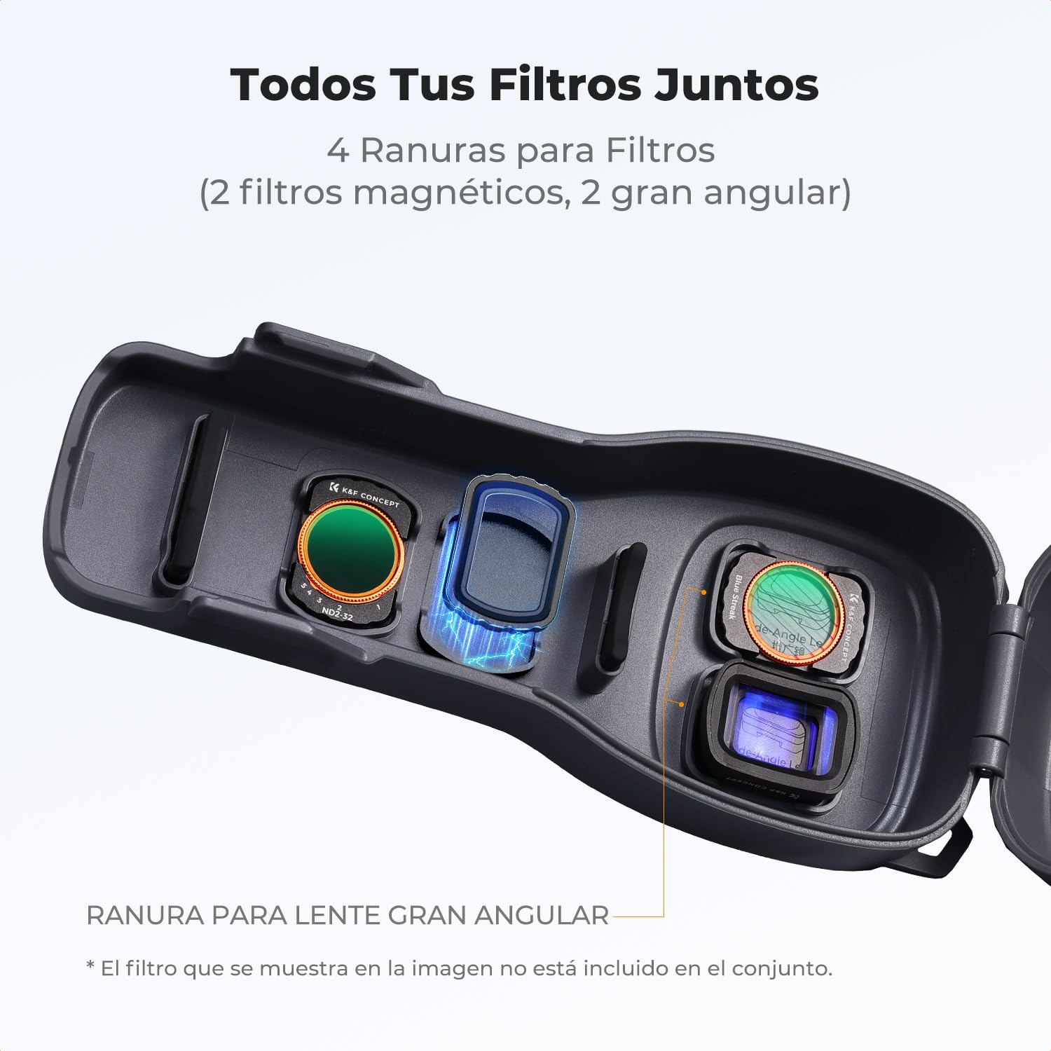 K&F CONCEPT PT61 Funda Protectora Compatible con dji Osmo Pocket 4/3 con Almacenamiento de Filtros, Estuche Rígido con Interior Suave, Diseño Exclusivo, Apertura Fácil