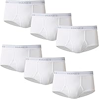 Vista 1 de Hanes Men's Moisture-wicking Cotton Briefs, Available in White and Black, Multi-packs Available