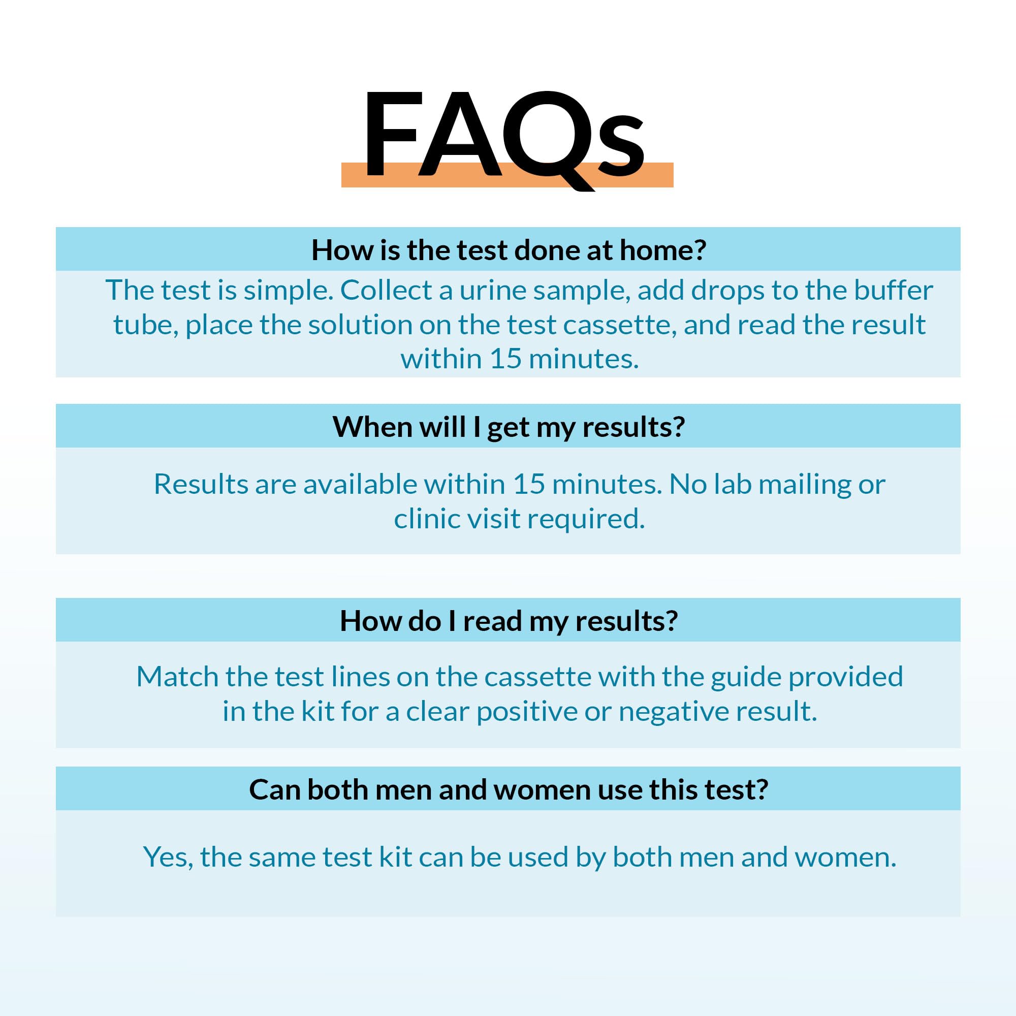 getTested 3-in-1 STI-Schnelltest-Kit für Trichomonas, Candida und Gardnerella, Selbsttest-Kit für zu Hause, Urin-Screening für Männer und Frauen, Ergebnisse in 15 Minuten