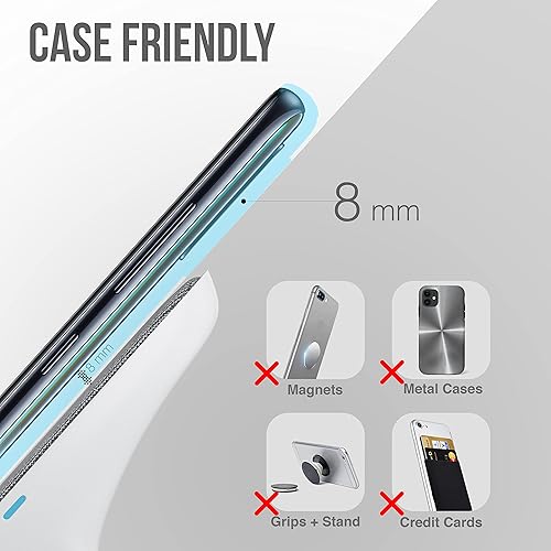 Miniatura 6 de Cargador inalámbrico rápido, soporte de carga inalámbrico de 10 W Max con certificación Qi compatible con iPhone 16/15/14/13/12/11 Max/Pro/Mini/SE,