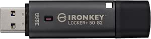 Kingston IronKey Locker+ 50 G2 32GB Encrypted USB Drive