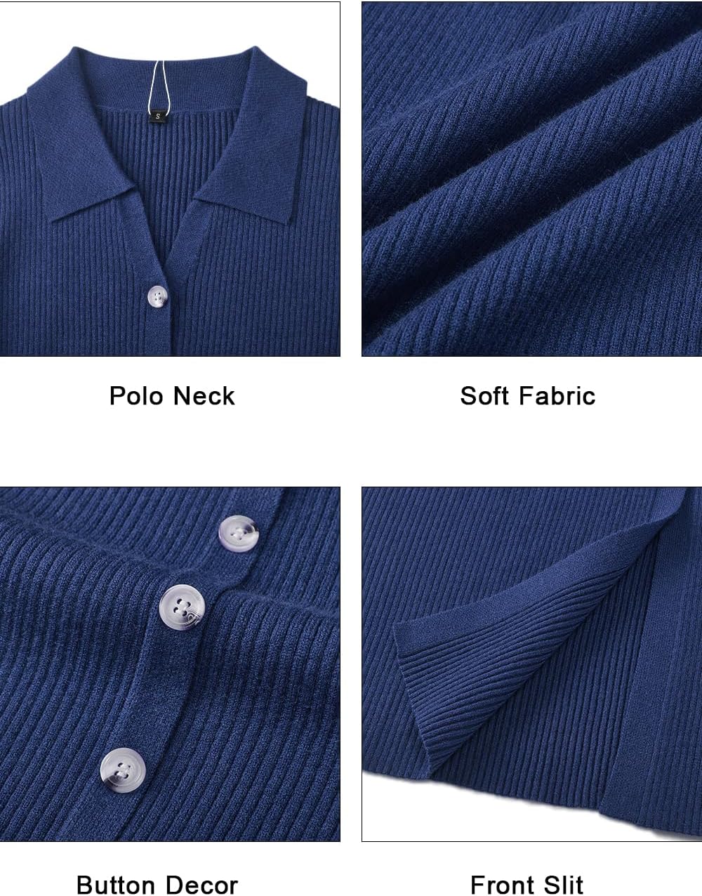 Newshows Womens Sweater Dress Fall Teacher Oufits 2025 Long Sleeve Business Casual Bodycon Split Ribbed Knit Midi Dresses - Image 8