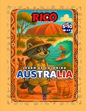Rico the Raccoon in Australia – Coloring Book for Kids: Kangaroos, Coral Reefs & Boomerangs | 22 Rhyming Pages to Explore Down Under | Ages 5–10