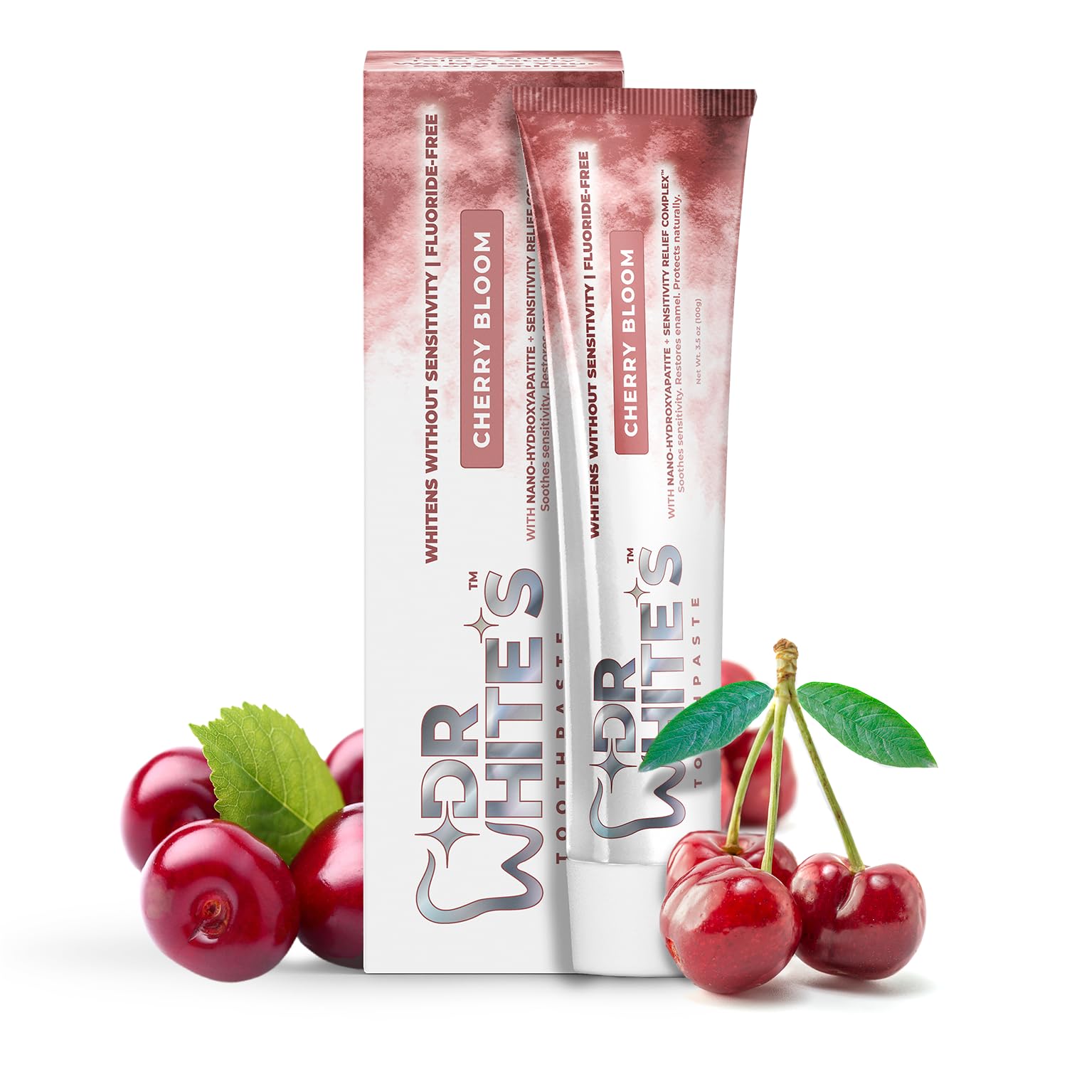 Amazon.com: Dr. White's Cherry Bloom Whitening Toothpaste for