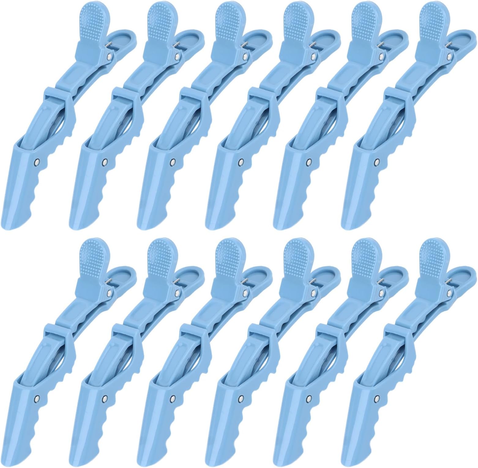 12Pcs Blue Hair Clips, Hair Styling Clips for Sectioning, Alligator Hair Clips for Hair Salon, Hair Accessories for Women