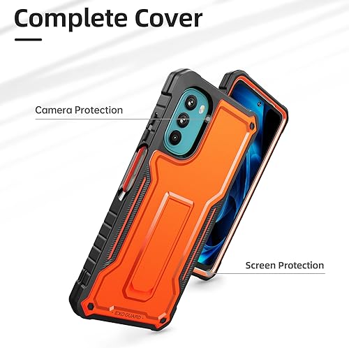 Miniatura 3 de ExoGuard Funda para Moto G 5G 2022, funda de goma a prueba de golpes de cuerpo completo viene con un protector de pantalla de vidrio templado y