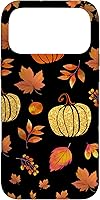 Vista 22 de Fall Leaves and Pumpkins Pattern Halloween Autumn Case for iPhone 17