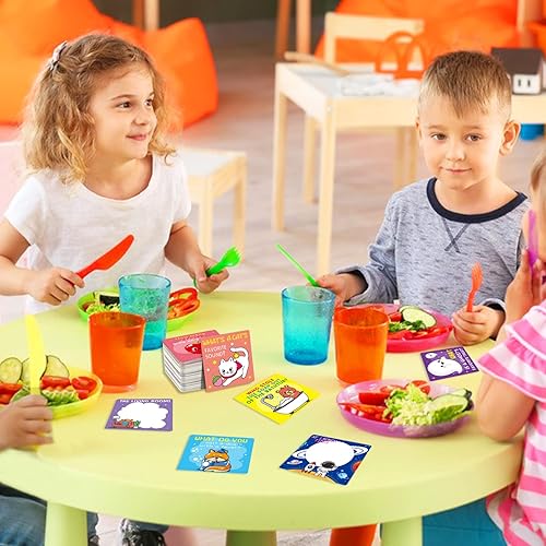 Miniatura 7 de Divertidas notas de lonchera de 107 cuentas, divertidas tarjetas de afirmaciones positivas, lonchera de animación, tarjetas de felicitación,