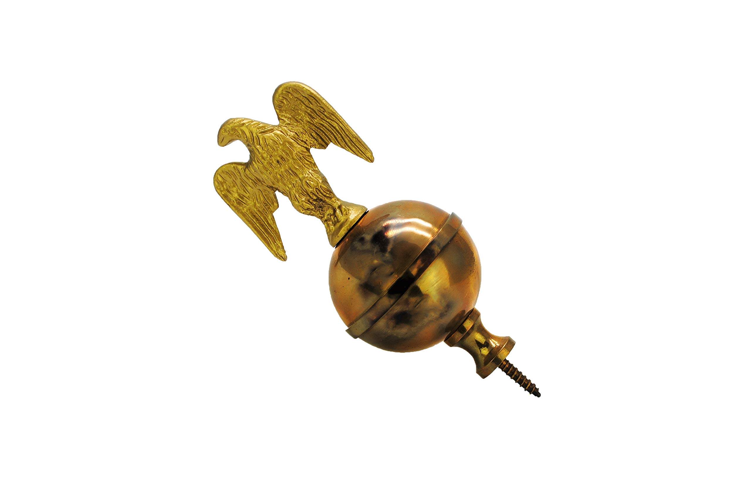 Proops Brass Eagle Ball & Spire Finial Grandfather Longcase Clock Clockmakers Tower (J2199). Free Uk Postage.