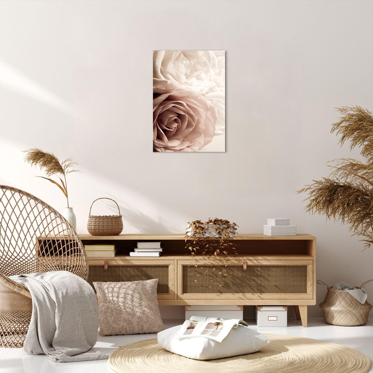 Quadro Su Tela ARTTOR 100x70 Cm – Stampe Peonia Fiore, Decorazione Murale Moderna Per Soggiorno E Camera, Premium