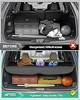 Vista 304 de Powerty Cubierta de Carga para Accesorios Kia Sportage 2023-2025 2026, Textura de Lona Cubierta Retráctil para Maletero Trasero de Carga de Equipaje