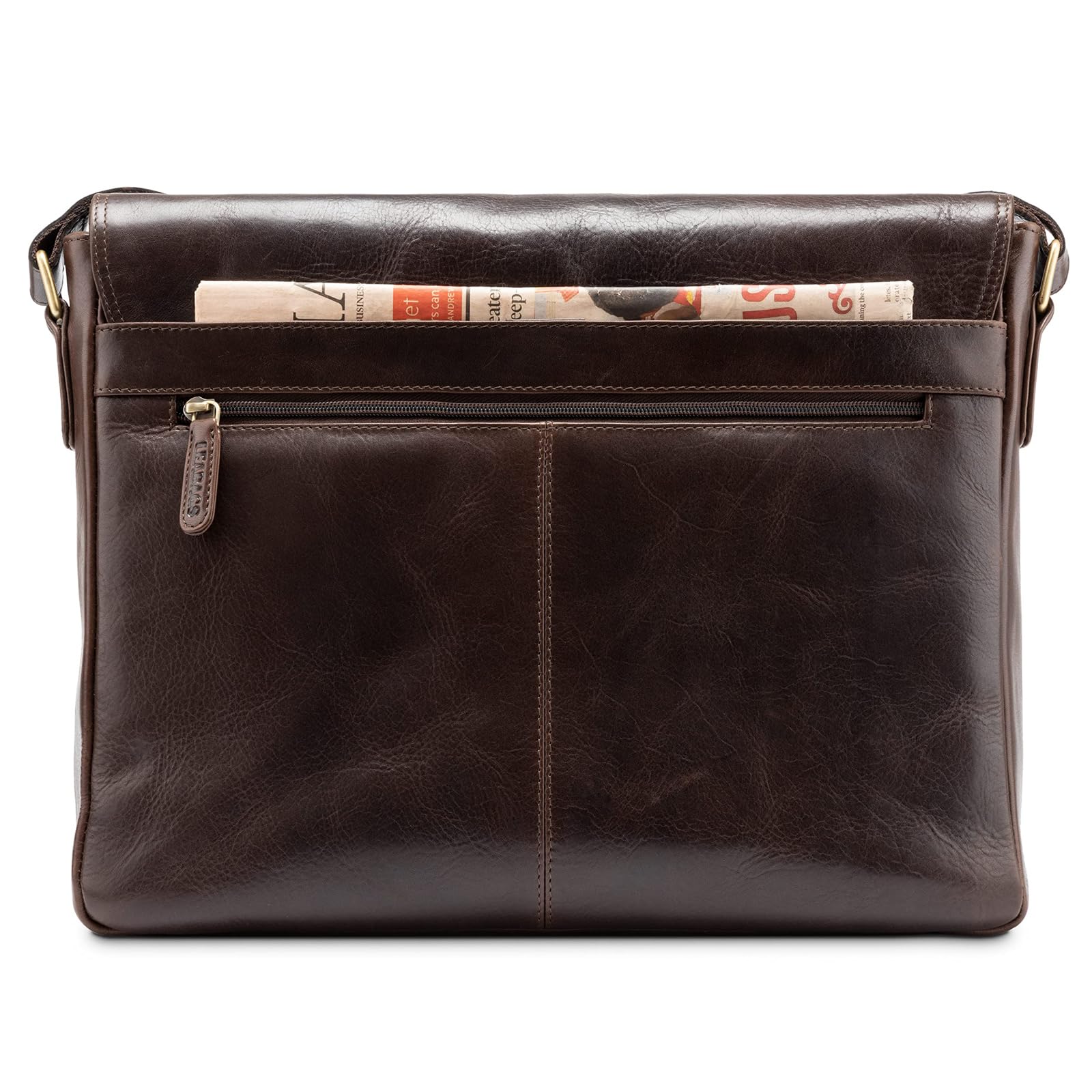 Leabags Oxford Laptoptasche Leder Herren Damen Echtleder Mocha – Bild 8