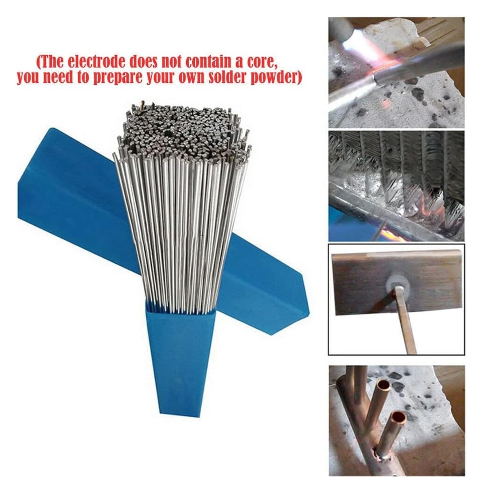 Pręty spawalnicze z aluminium, E6013, Pręty spawalnicze aluminiowe 3, 2 mm, 50 cm, lutowanie twarde(2mm 33cm)