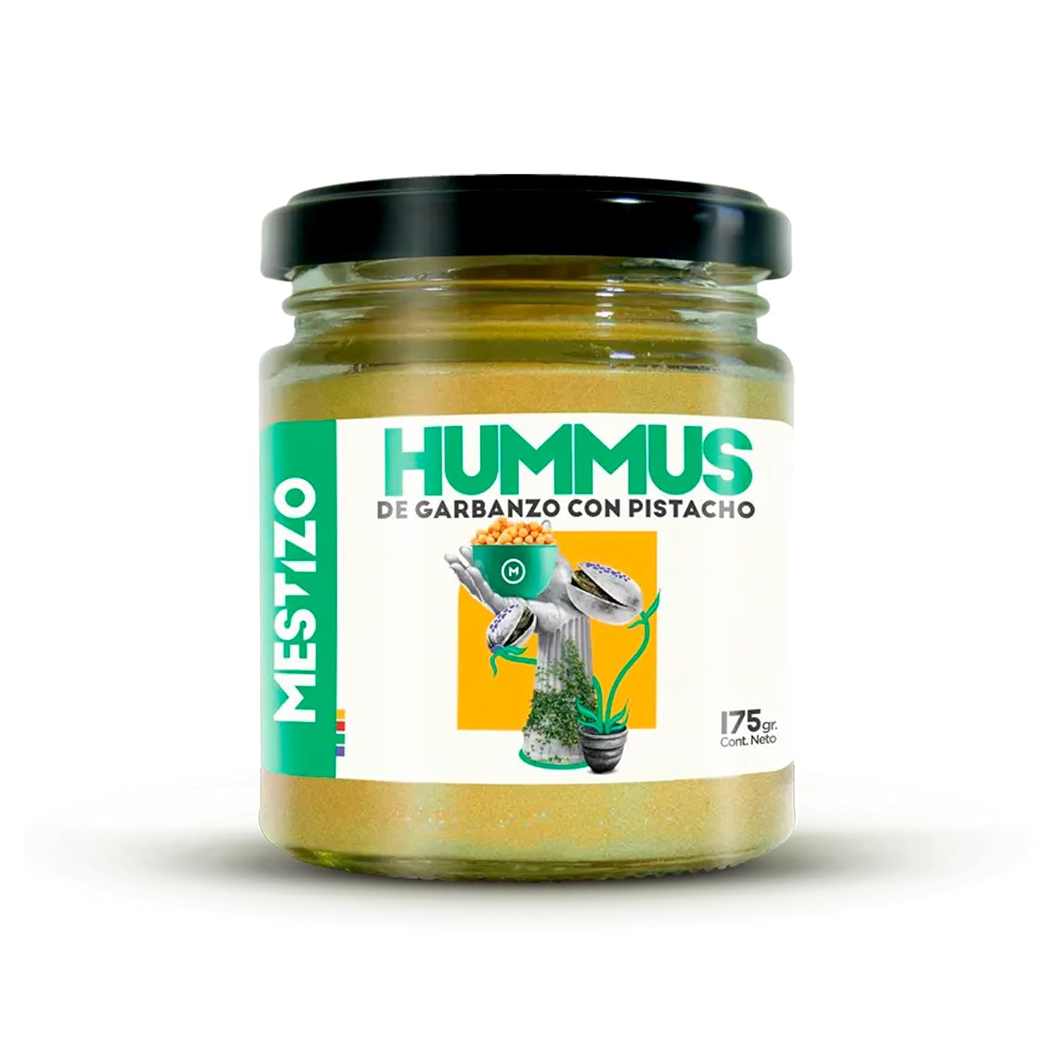 THEARG THE ARG | Chickpeas Hummus with Pistachios | Dip your Chips Crackers Bread and More | Healthy Snacks 100% Natural | 175g