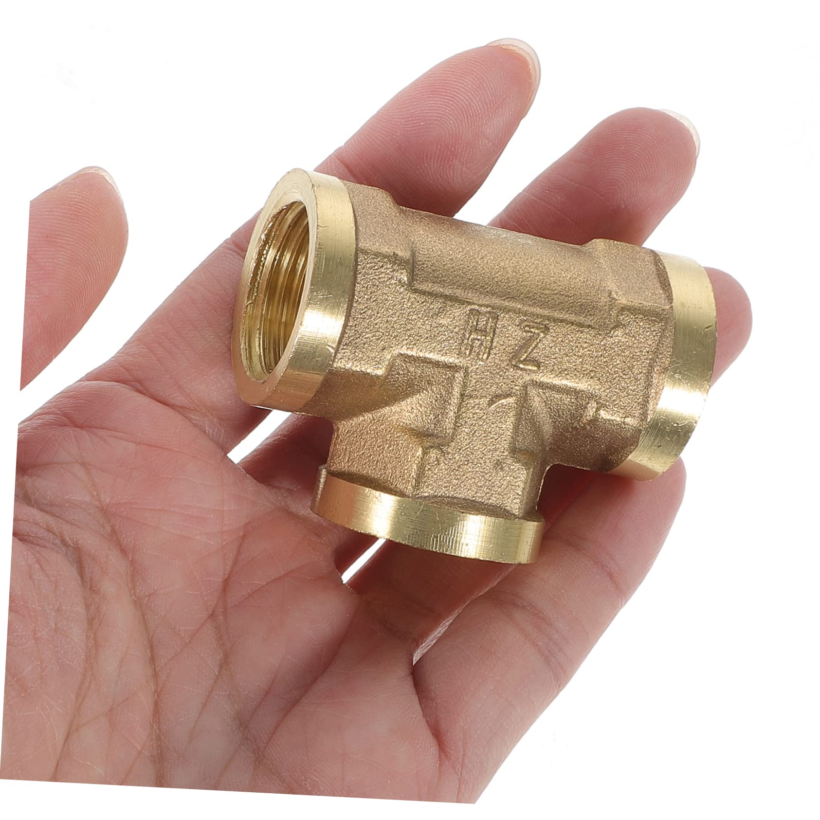 BESTonZON 1 Jeu De Raccords en Laiton Connecteurs De Tuyau D'Arrosage Adaptateur De Tuyau 1/2 Raccord De Tuyau 1/2 Té 1/4 Npt Adaptateur De Tuyau Mâle À Mâle Coupleur De Robinet