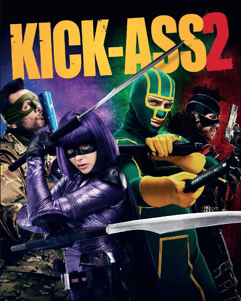 Worldphotographs Kick-Ass 2 (2013) "Poster Aaron Taylor-Johnson, Chloe Grace Moretz, Christopher Mintz-Plasse, Jim Carrey 10X8 Photo