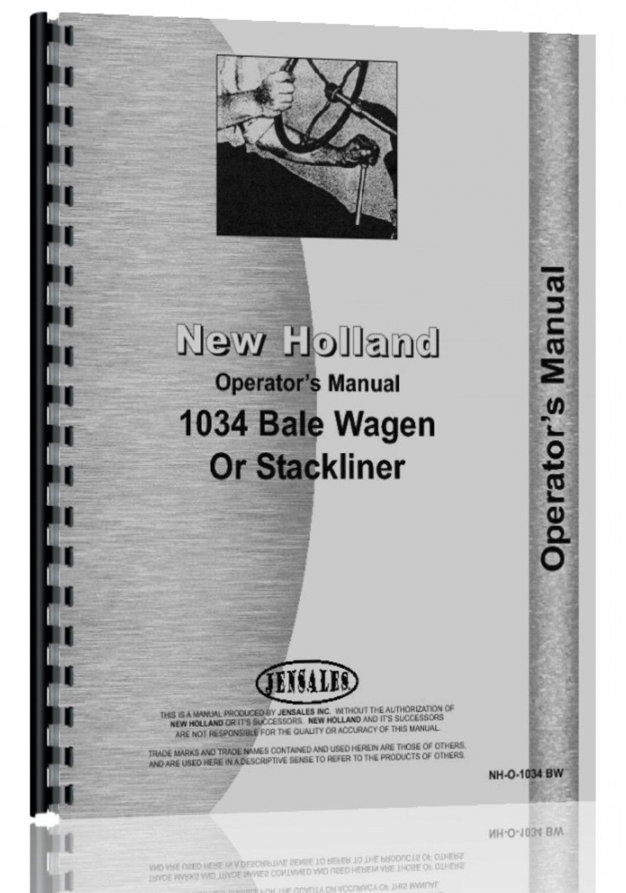 New Holland 1034 Bale Wagon Operators Manual