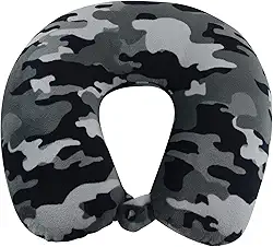 World's Best Travesseiro de viagem 2360 CAMO Blak A, tamanho único, preto