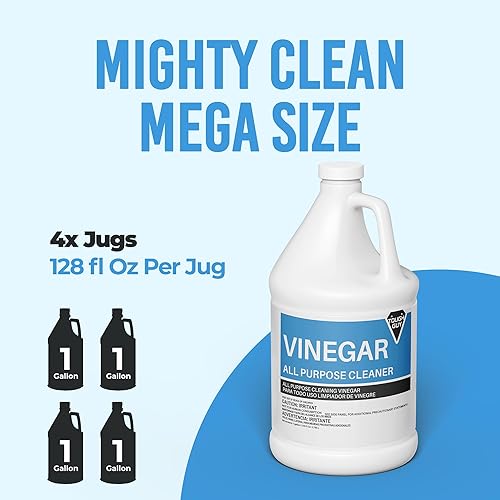Miniatura 5 de (4 galones) – Vinagre de limpieza blanco destilado 6% de acidez – Limpiador de superficies multiusos para el hogar, seguro para lavandería