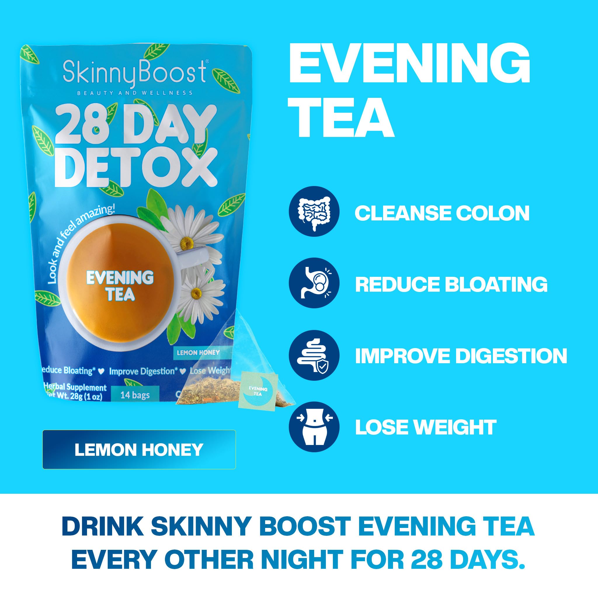 Skinny Boost Evening Tea-Cleanse and detox support, reduce bloating — Amazon image 5