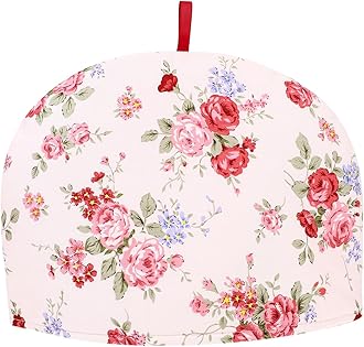 Angoily Teapot Warmer Tea Cosy, Insulation Cover for Teapot, Cotton Cloth Tea Cozy with Multi-Color Floral Design Keeps Warm and Protects from Dust Ideal for Home Kitchen 13.0*9.0inches/33.0*23.0cm