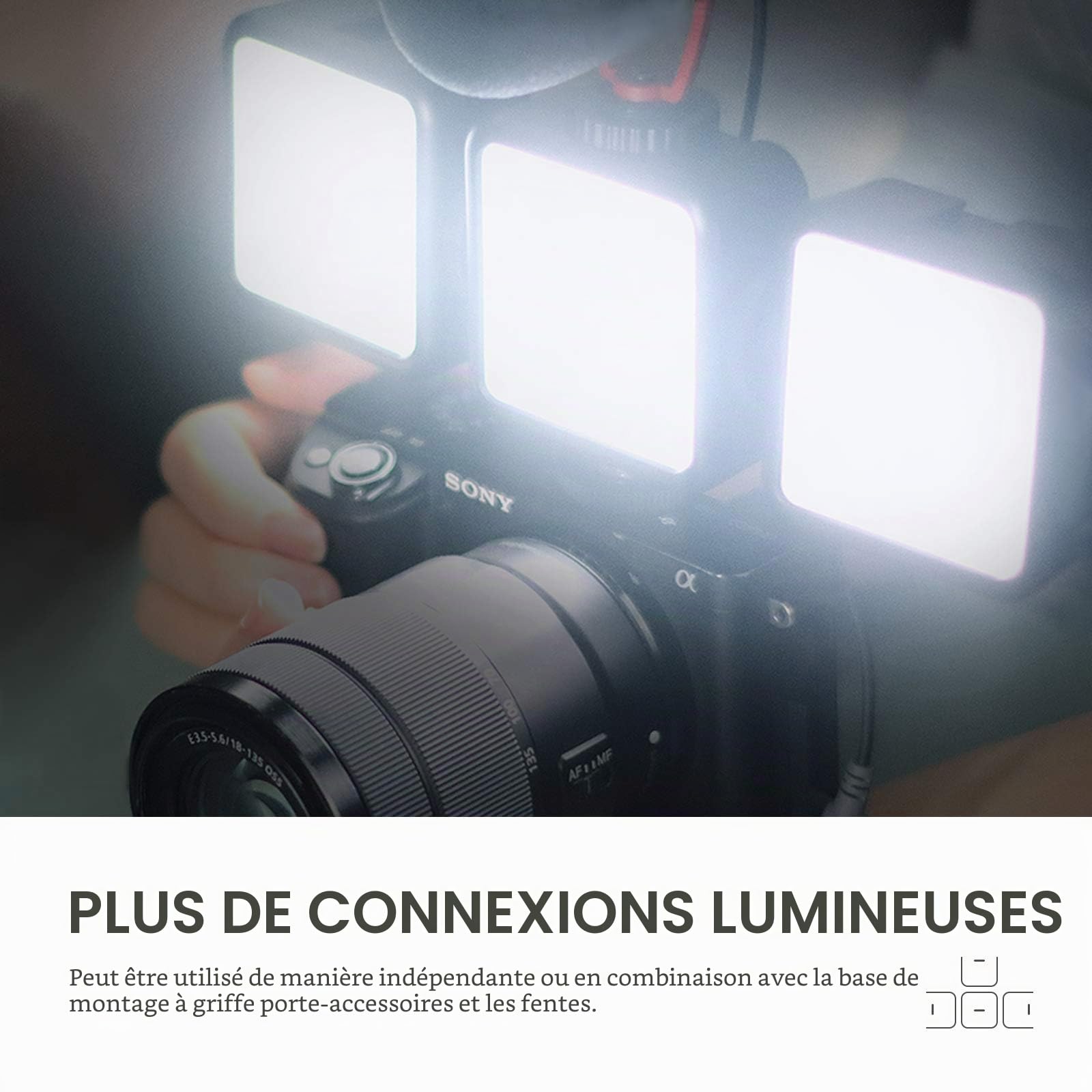 GODOX LITEMONS LED6R RGB LED Vidéo Lampe, Lumière Bicolore 3200K-6500K CRI 95, 13 FX Effets d'éclairage, HSI Mode, Rechargeable pour Tournage, Diffusion en Direct, Microfilmage et Enregistrement