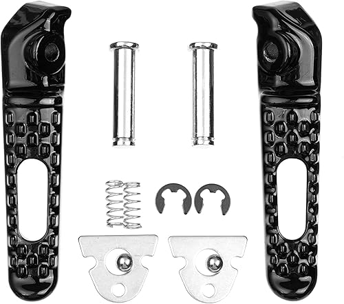 Vista 2 de Reposapiés delantero y trasero para motocicleta Honda CBR600RR 2003-2019 CBR1000RR 2004-2016 Negro#F+R