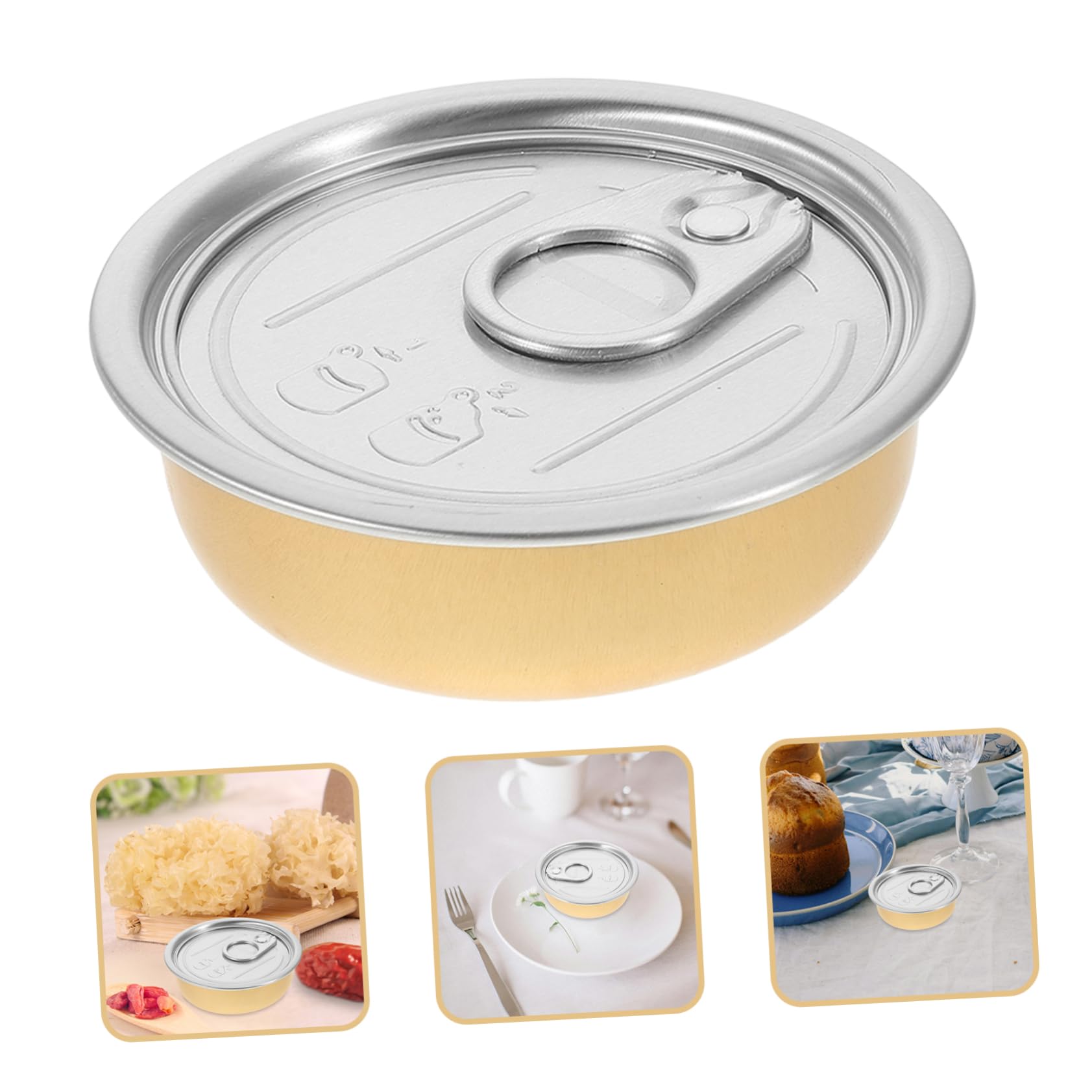 Amazon.co.jp: Luxshiny 12個 アルミ缶 ツナ缶 クッキー缶 空き缶