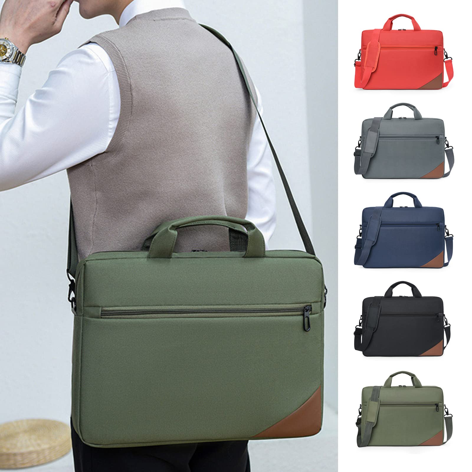 Borsa a tracolla per notebook da 15,6 pollici, borsa per computer, borsa da viaggio d'affari, borsa messenger per computer, borsa a tracolla, borsa a tracolla per lavoro