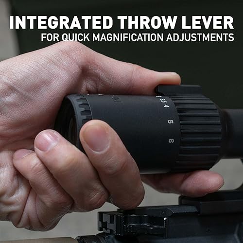 Vista 24 de Monstrum Alcance de rifle LPVO Banshee 1-6x24 con soporte de alcance desplazado